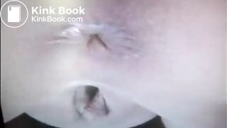 Woman shit and piss closeup