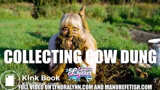 Collecting Cow Dung - Playing with cowshit on the cow pasture