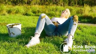 Collecting Cow Dung - Playing with cowshit on the cow pasture