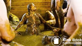 Snow White and the seven dung dwarfs scat gangbang with Betty