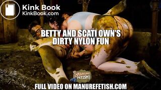 Dirty Nylon Fun in cowshit