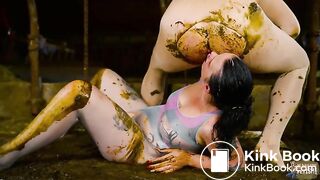 Dirty Nylon Fun in cowshit