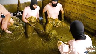 Pookkake cowshit and scat gangbang