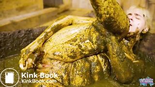 Lovely Dung Bath - peeing in hotpants