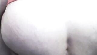 Big ass mom shitting from a chair