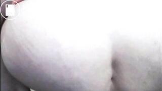 Big ass mom shitting from a chair