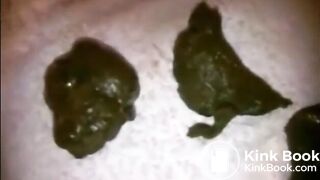 Babe masturbating asshole and shitting