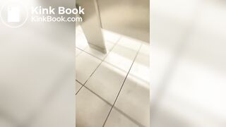 Chubby slut shitting in Target bathroom