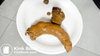 Beautiful pooping girl