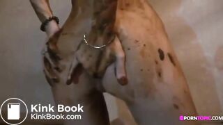 hot russian teen smears masturbates and suck shit