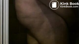 Big butt swollen belly mom shit in the shower