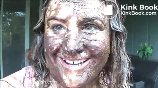 Brown shit on pretty face_480p