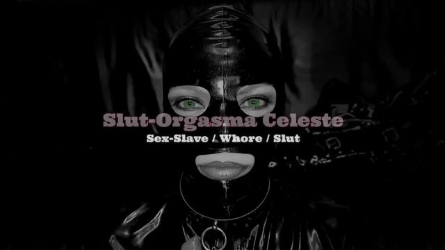 SlutOrgasma - Black latex enema and shit smearing