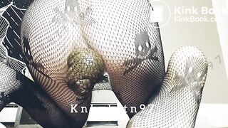 Pooping in fishnets!