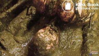 Lyndra and Franky double pleasure in cowshit