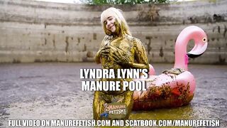 Lyndra Lynns Manure Pool swimming in cowshit