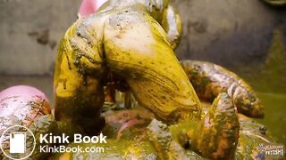 Lyndra Lynns Manure Pool swimming in cowshit