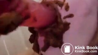 girl-sucking-off-messy-dildo