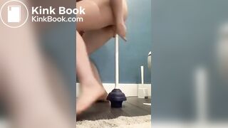 Filthy Jasmine Bush licks shitty plunger clean