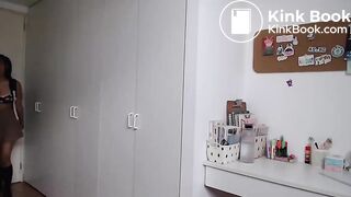 Naughty teen shitting for daddy