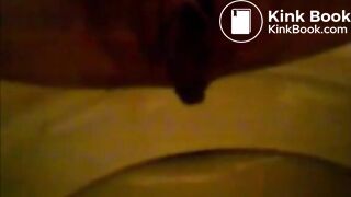 Girl shitting in the toilet and inserting dildo on her asshole