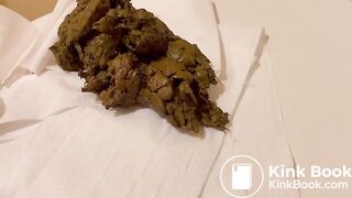 August Four Loads on Toilet Seat!