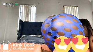 Sexy Ebony Shits and Farts in blue