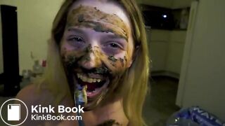 brushing my teeth with scat