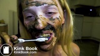 brushing my teeth with scat