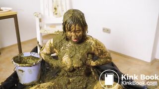 Dirty Dung Dirndl - Masturbating in cowshit