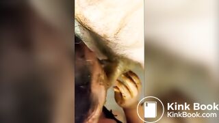 Chie sur sa gueule et pompe
