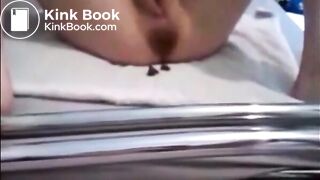 Girl shitting while recording herself