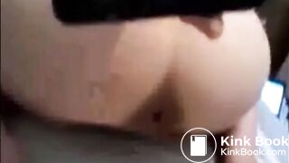 Girl shitting while recording herself