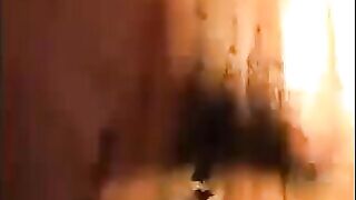 Woman shit diarrhea and smear it on her butt
