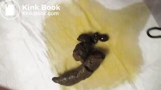 Cute girl pooping and pissing