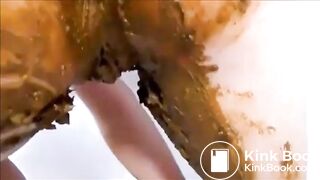 Girl shitting masturbating fisting and squirting orgasm