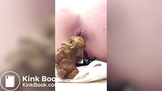 Cute amateur shitting