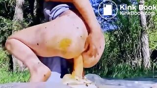 Outdoor anal shitty ride