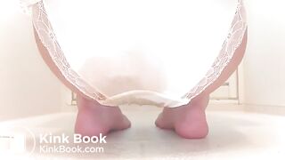 Diarrhea fart in white panty