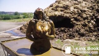 Rada Brewer on the farm - orgasm in cowshit