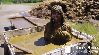 Rada Brewer on the farm - orgasm in cowshit