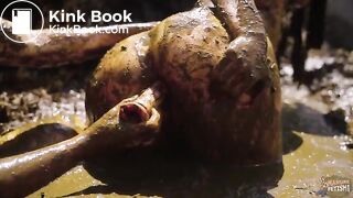 Manure Sports Dunghill Climbing - Rada Brewer and Lyndra Lynn masturbating in cowshit