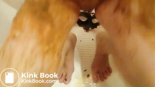 Scat Babe Experience a Shit Shower From Her BF