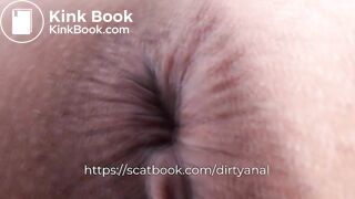 very very dirty anal with a lot of poop