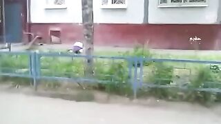 ass up pants down shitty ground