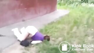 ass up pants down shitty ground