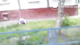 ass up pants down shitty ground