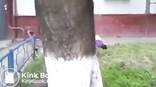 ass up pants down shitty ground