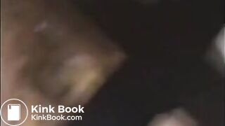 Woman shit and piss on a mirror table