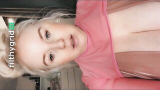 BBW Kacey shits in toilet